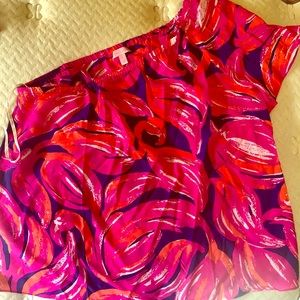 Lilly Pulitzer one shoulder top